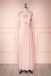 Elinor Pink Chiffon Floral Halter Gown | Boudoir 1861