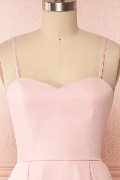 Ellyne Pink A-Line Cocktail Dress | Boutique 1861 front close up