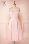 Ellyne Pink A-Line Cocktail Dress | Boutique 1861 front vire FS