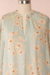 Eluska Pastel Green Floral Short Dress | Boutique 1861 front close up