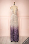 Emerentine Ombre Sequin Gown | Robe longue front view FS | Boutique 1861