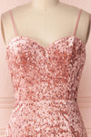 Emilyn | Pink Velvet Dress