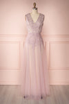 Emmylou Lilac & Beige Lace Mermaid Gown | Boutique 1861