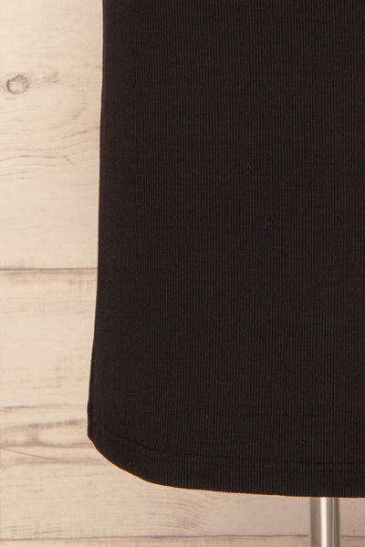 Episcopi | Black Ribbed Dress