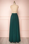 Eridani Émeraude Green A-Line Gown w/ Crystals | Boutique 1861 back view