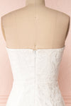 Esperance White Mermaid Gown | Robe Bustier | Boudoir 1861 back close-up