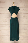 Essen Teal Green Short Sleeve Maxi Dress | La petite garçonne back view
