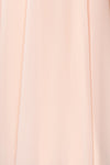 Esther Blush Pink Maxi Prom Dress with Slit | Boutique 1861 fabric