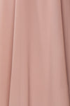 Esther Taupe Maxi Prom Dress with Slit | Boutique 1861 fabric