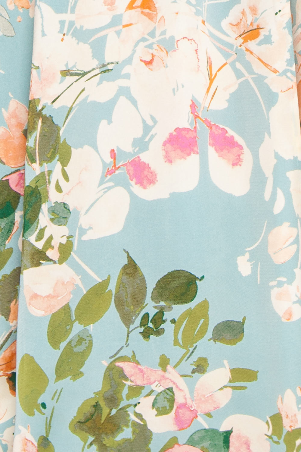 Estivah Blue Backless Floral Maxi Dress | Boutique 1861 texture 