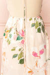 Estivah Pink Backless Floral Maxi Dress | Boutique 1861 back close-up