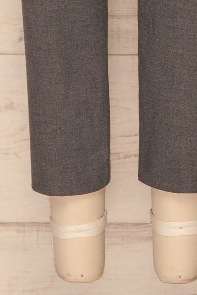 Etain Grey Work Pants | Pantalon | La Petite Garçonne bottom close-up