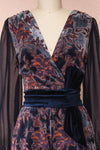 Eunika Black Floral Embroidered Jumpsuit | Boutique 1861 front close-up