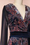 Eunika Black Floral Embroidered Jumpsuit | Boutique 1861 side close-up