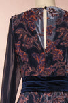 Eunika Black Floral Embroidered Jumpsuit | Boutique 1861 back close-up