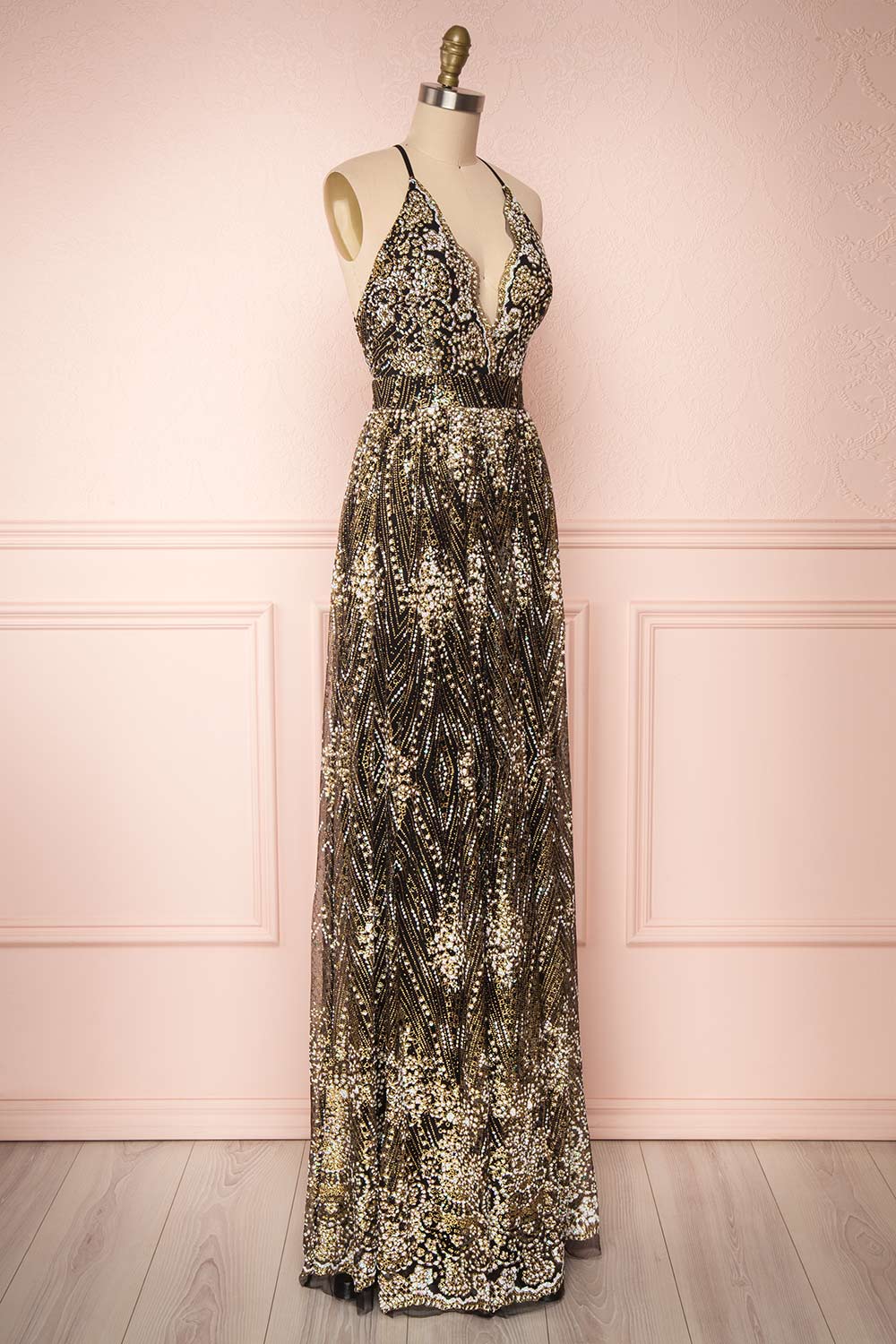 Jasmine glitter formal dress black store