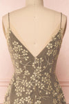 Eurydice Golden Floral Mesh Midi Dress | Boutique 1861 6