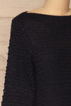 Eutin Navy Blue Long Sleeve Knit Sweater | La petite garçonne side close-up