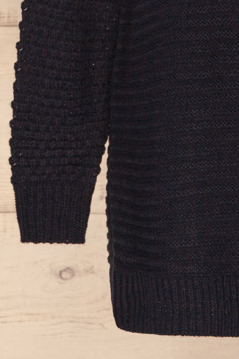 Eutin Navy Blue Long Sleeve Knit Sweater | La petite garçonne bottom 