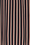 Evenes Navy Blue Striped Maxi Dress | La petite garçonne fabric