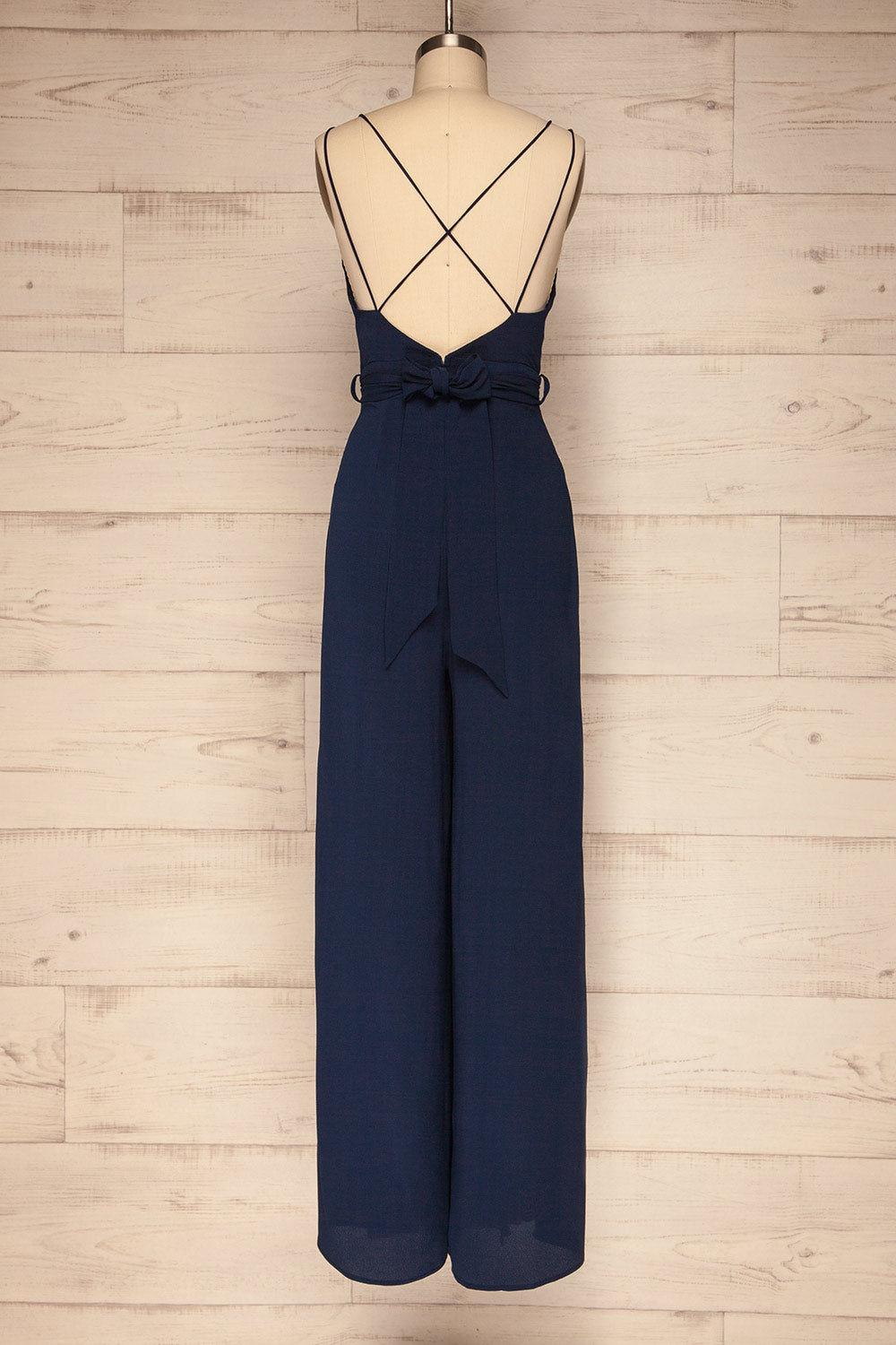 Evje Navy Blue Wide Leg Jumpsuit | La Petite Garçonne 5