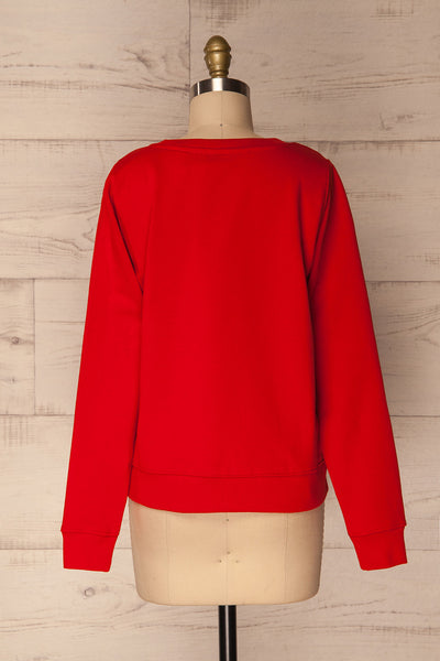 Ewell Fire Red Long Sleeved Sweater | La Petite Garçonne 5