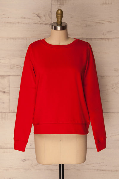 Ewell Fire Red Long Sleeved Sweater | La Petite Garçonne 1