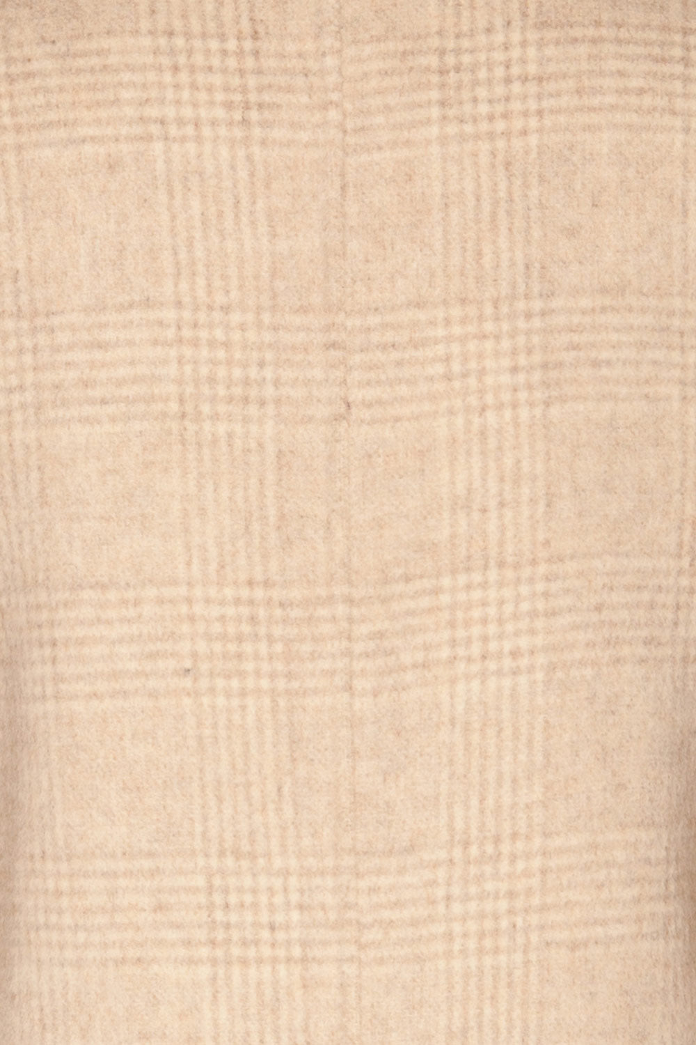 Ezme Beige Checkered Felt Coat | La Petite Garçonne fabric detail 