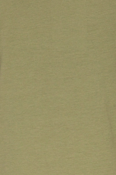 Faadalen Moss Khaki Short Sleeved T-Shirt | La Petite Garçonne