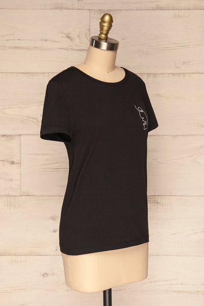Faadalen Smoke Black Short Sleeved T-Shirt | La Petite Garçonne 3