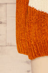 Faberg Fall Orange & White Fuzzy Knit Sweater | La Petite Garçonne 7