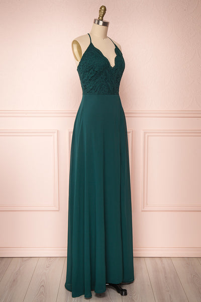 Fabia Green Lace & Chiffon Bridesmaid Dress | Boudoir 1861