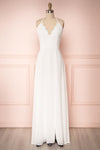 Fabia Ivory White Lace & Chiffon Bridal Dress | Boudoir 1861 front view