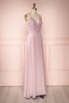 Fabia Lilac | Lilas Lace & Chiffon Dress