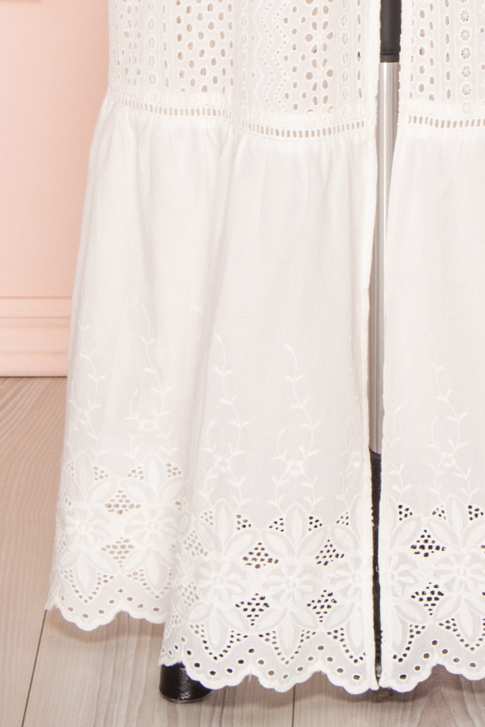 Fabienne Off-Shoulder Lace White Bridal Dress skirt | Boudoir 1861