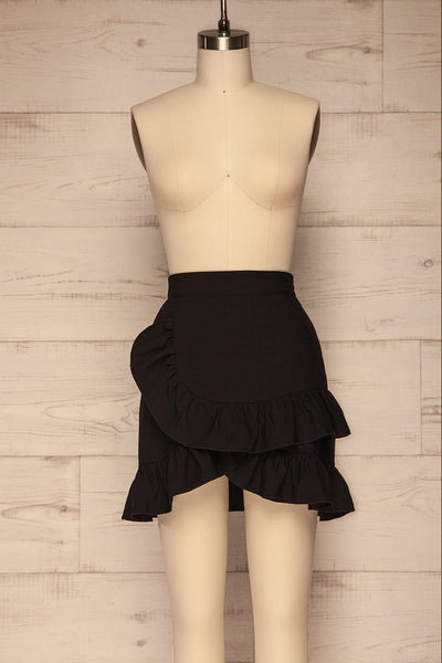 Fagerhoi Black Under Short Mini Skirt | La petite garçonne front view