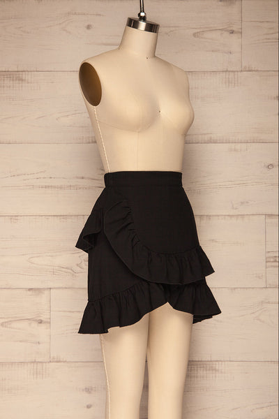 Fagerhoi Black Under Short Mini Skirt | La petite garçonne side view