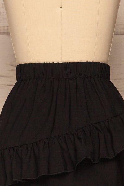 Fagerhoi Black Under Short Mini Skirt | La petite garçonne back close-up