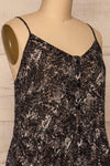 Fagerlund Black Button-Up Maxi Dress | La petite garçonne side close-up