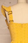 Fagervik Yellow Wide Leg Jumpsuit | La petite garçonne back close-up