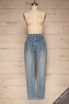 Faksdal Washed Blue High Waisted Jeans front view | La petite garçonne