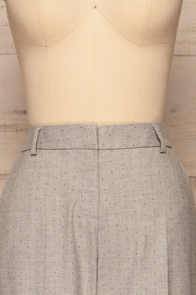 Faksvaag Light Grey Tailored Dress Pants front close up | La petite garçonne