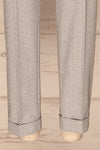 Faksvaag Light Grey Tailored Dress Pants legs | La petite garçonne