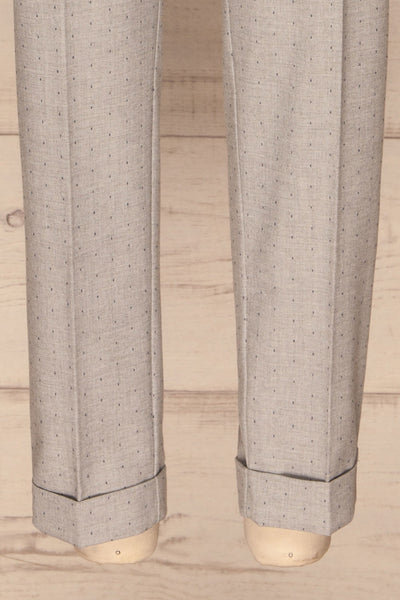 Faksvaag Light Grey Tailored Dress Pants legs | La petite garçonne