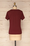 Fallebo Cranberry Burgundy Short Sleeved T-Shirt | La Petite Garçonne back view