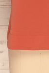 Fallet Pink Boxy Short Sleeved Top | La Petite Garçonne bottom close-up