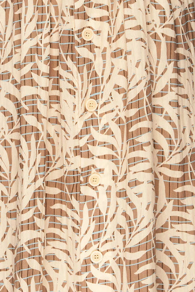Fanastolen Patterned Midi Summer Dress fabric | La petite garçonne