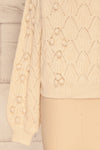 Fanavoll Beige Knit Sweater | La Petite Garçonne bottom close up