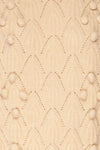 Fanavoll Beige Knit Sweater | La Petite Garçonne fabric detail
