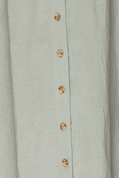 Fargermoen Light Blue Midi Shirt Dress | La petite garçonne fabric details